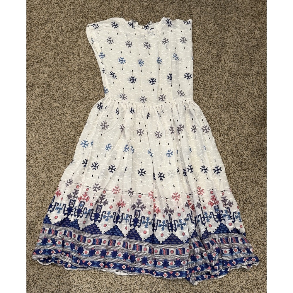 Bila Of California Dress Small White/multicolored